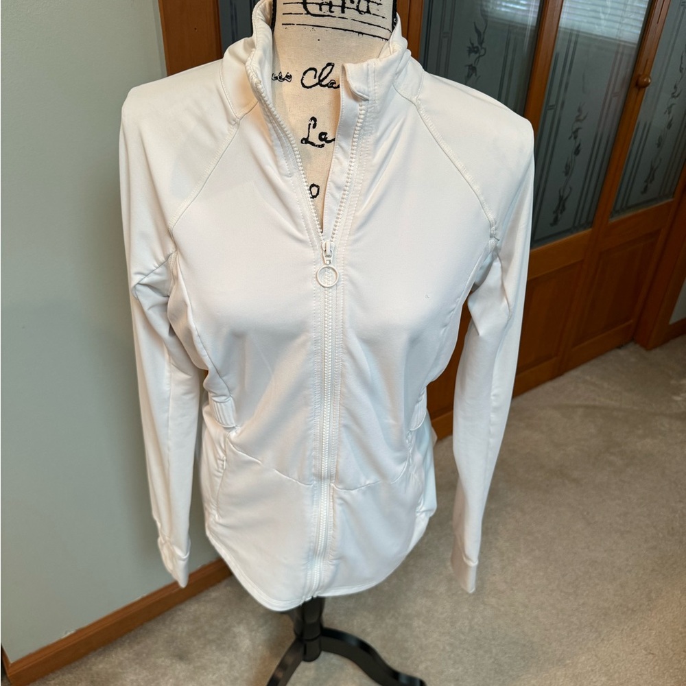 Fabletic’s White Fitted Jersey Jacket - image 1